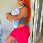 Bright Orange Kinky Curly Hair 13x4 Lace Front Wigs For Women