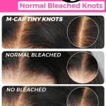 Pre-cut 9x6 Lace M-cap Wear Go Glueless Mini Knots Kinky Straight Hair HD Lace Front Wig Pre-plucked