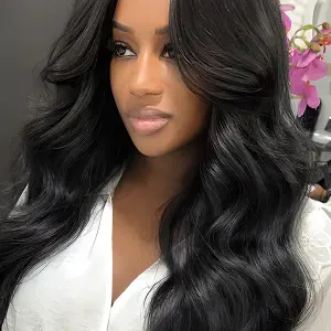 Body Wave Human Hair 4 Bundles with 4x4/5x5 Lace Closure