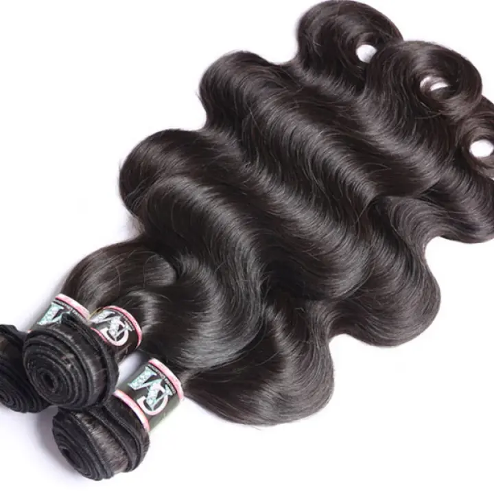 Natural Black Body Wave Bundles 1/3/4Pcs Hair Extensions