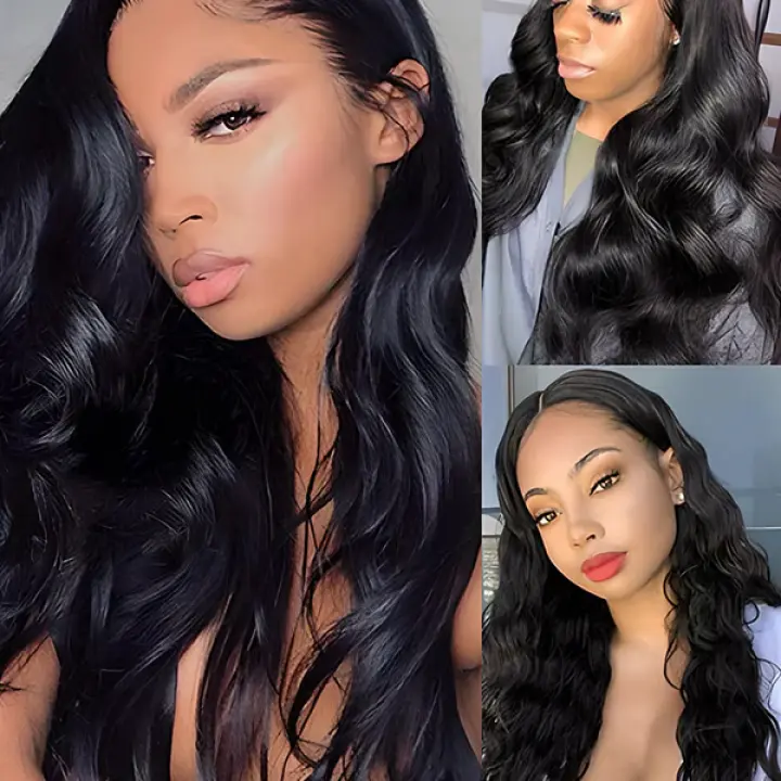 U part Wig 180% Density Body Wave Hair Glueless No Lace Human Hair Wigs